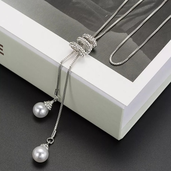 Long Fun Sparkly Necklace Gold OR Silver - Picture 5 of 8